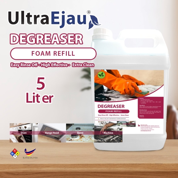 UltraEjau Degreaser @ 5 Liter Industrial & Household Cleaning Products Selangor, Malaysia, Kuala Lumpur (KL), Johor Bahru (JB), Penang, Perak Supplier, Suppliers, Supply, Supplies | Kualiti Alam Hijau (M) Sdn Bhd