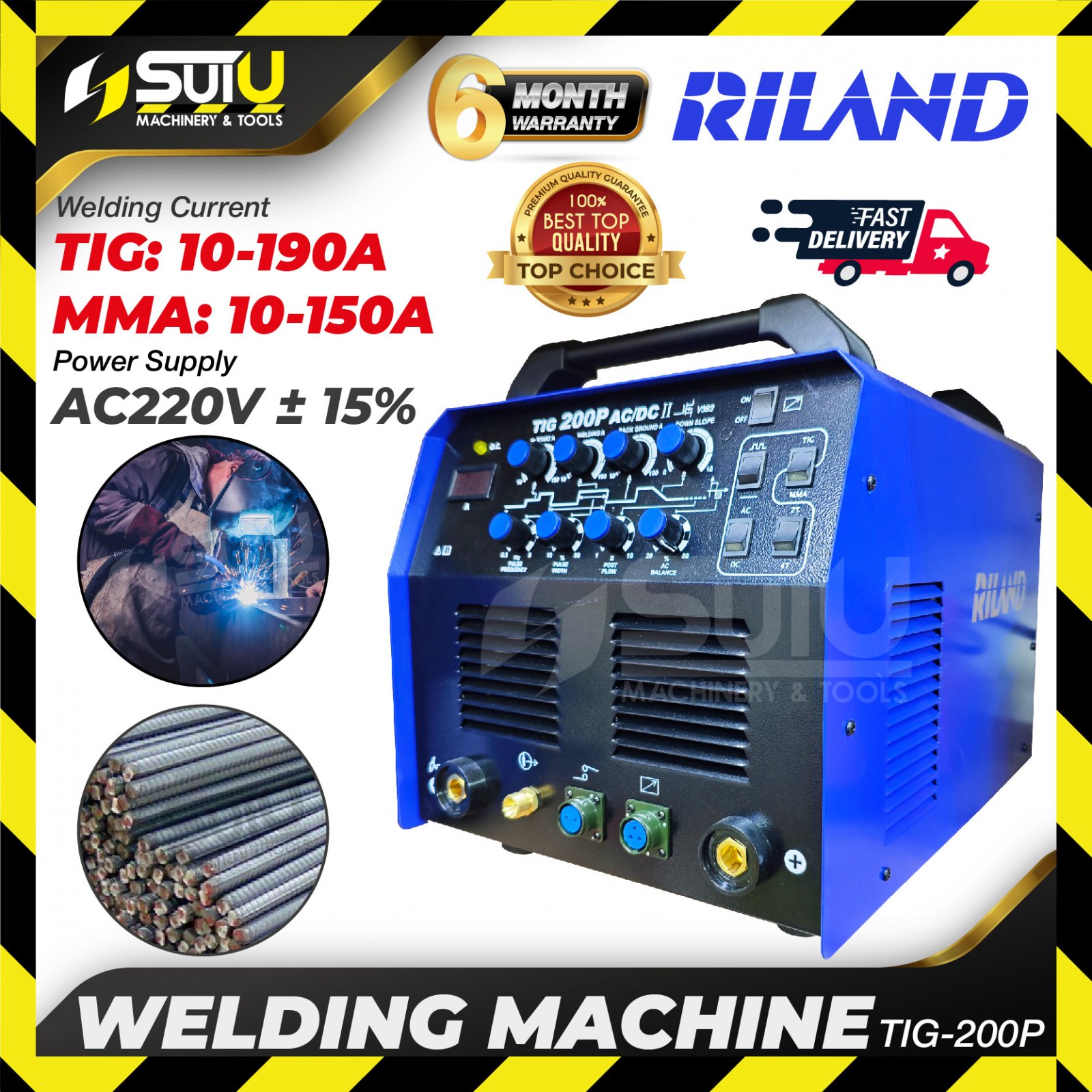 RILAND TIG-200P / TIG200P AC/DC Welding Machine / Mesin Kimpalan