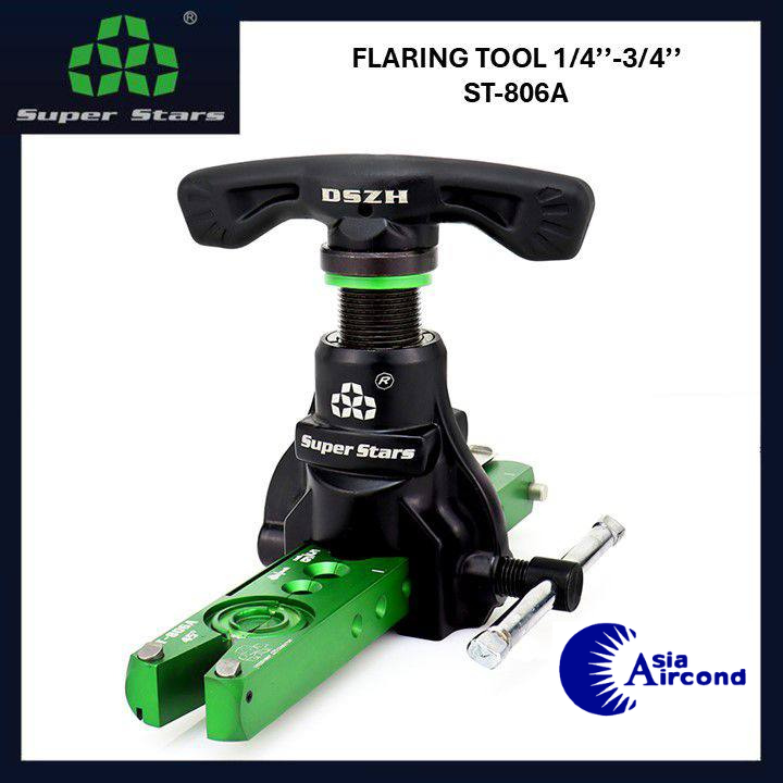 SUPER STARS FLARING TOOL 1/4" TO 3/4" ST-806A HEAVY DUTY ECCENTRIC CONE FLARE TOOL AIRCOND TOOL [ORIGINAL]