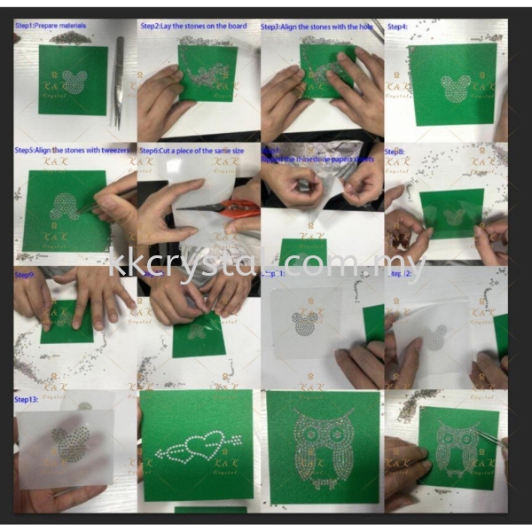 DIY Rhinestone Transfer Design Kit, Template, Hotfix, Rhinestone, Iron On, Sticker Hotfix Hotfix Rhinestone Templates Iron on Metal / Patch Kuala Lumpur (KL), Malaysia, Selangor, Klang, Kepong Wholesaler, Supplier, Supply, Supplies | K&K Crystal Sdn Bhd