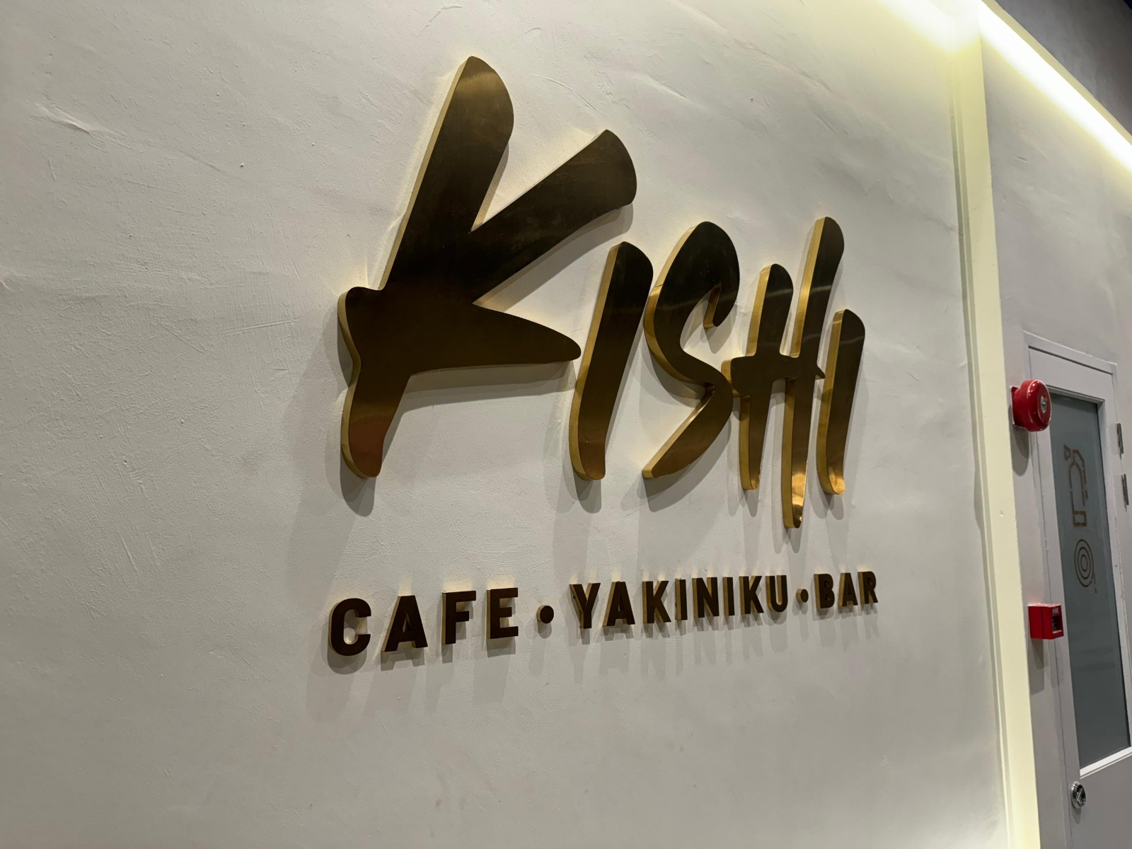 Cafe Indoor Stainless Steel Gold Hairline 3D Lettering Signage Manufacturer At Subang Jaya Pudu Rawang Dengkil Cheras Hulu Langat Kepong Kuala Lumpur 
