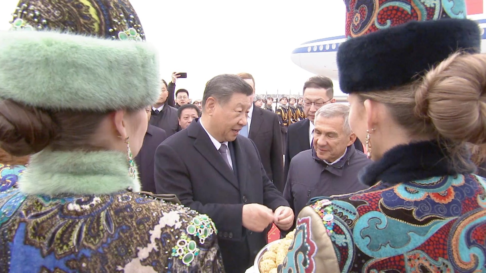 Chinese President Xi Jinping arrived in Russia's Kazan  for the 16th BRICS Summit.