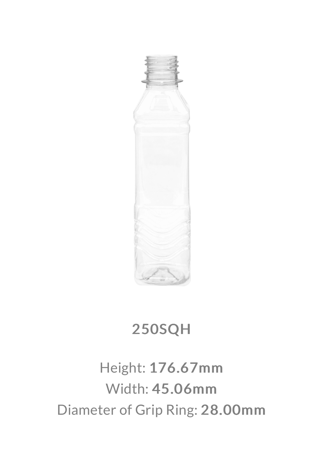 250ML BOTTLE SQ