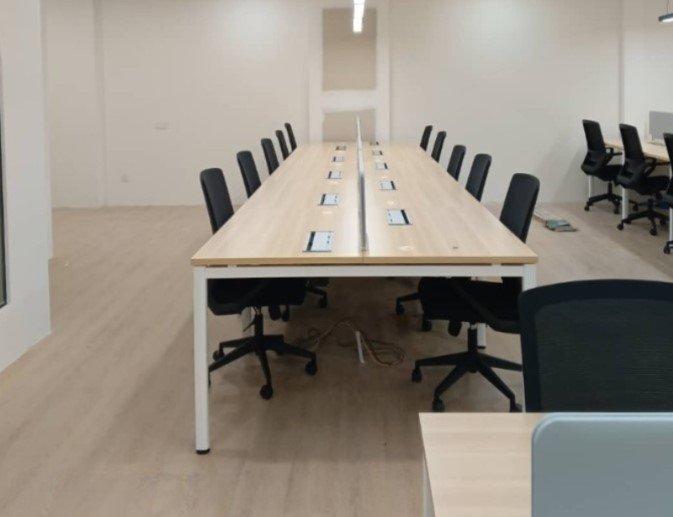 Office Furniture Kuang | Office Workstation Table Cluster Of 10 Seater | Office Cubicle | Office Par