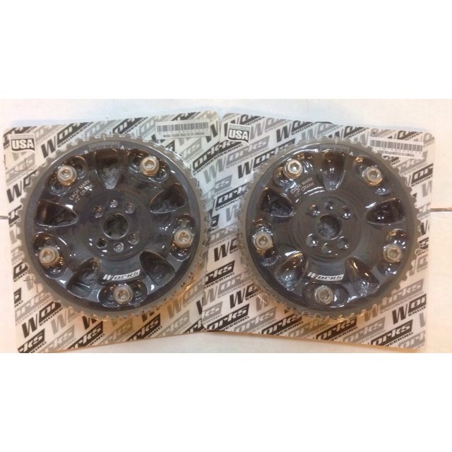Works Engineering adjustable Cam Pulley for Nissan RB 25 RB26 RB25DE RB25DET RB26DETT (2 pcs)