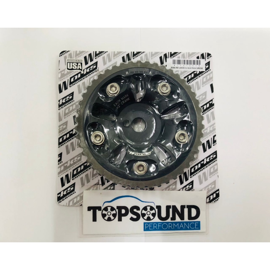 Works Engineering adjustable Cam Pulley for Mitsubishi Lancer CS3 / 4G18 SOHC MMC / Proton Waja MMC (1 piece)