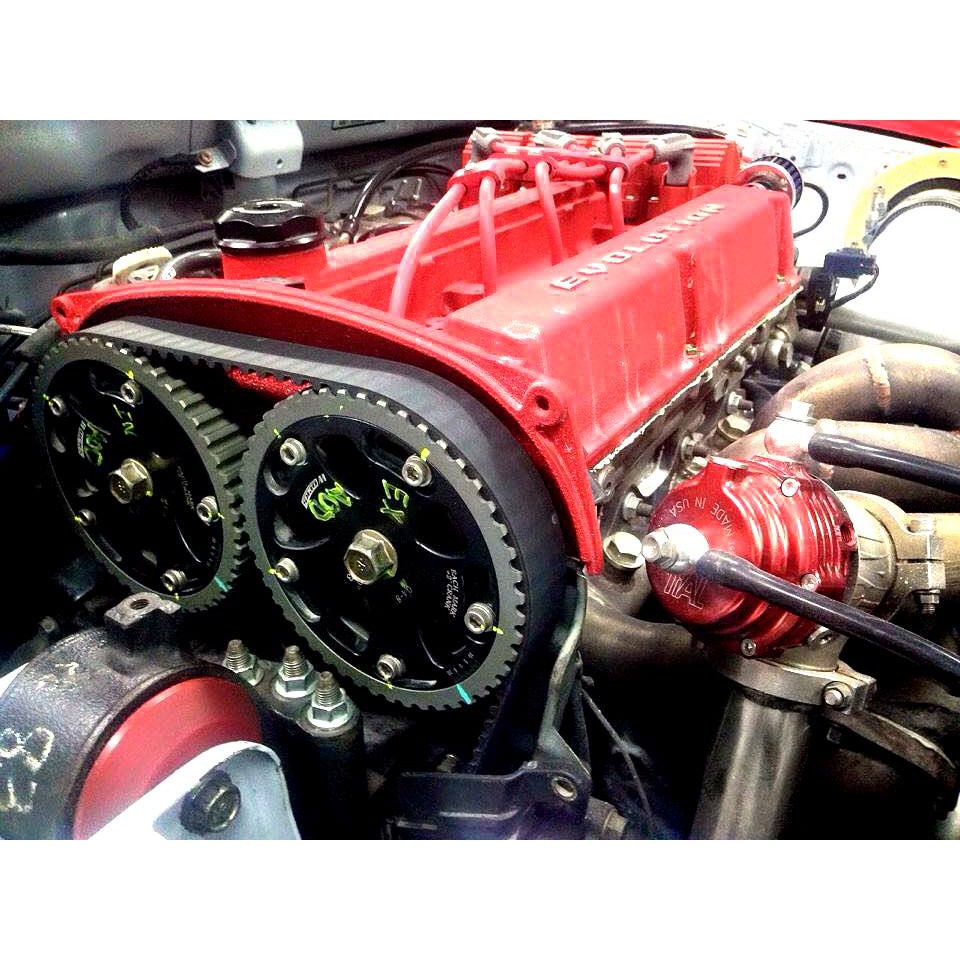 Works Engineering Adjustable Cam Pulley for Mitsubishi 4G63 Evo1 Evo2 Evo3 Evo4 Evo5 Evo6 Evo7 Evo8 (2 pcs)