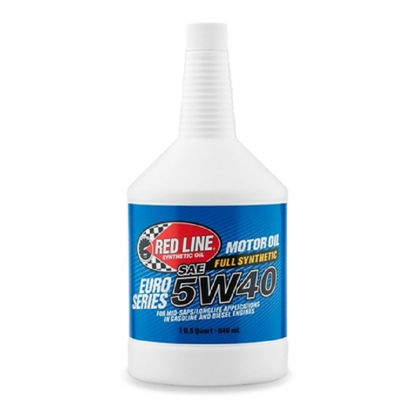 REDLINE   EURO-SERIES 5W40 SYNTHETIC ENGINE OIL (0.946 LITERS)