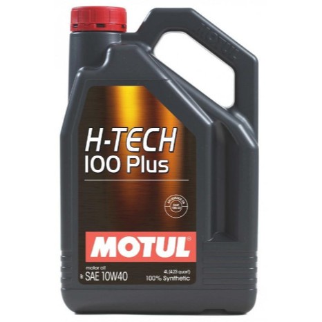 MOTUL Engine Oil 100% Synthetic H-TECH 100 PLUS 10W40  (4Liter)