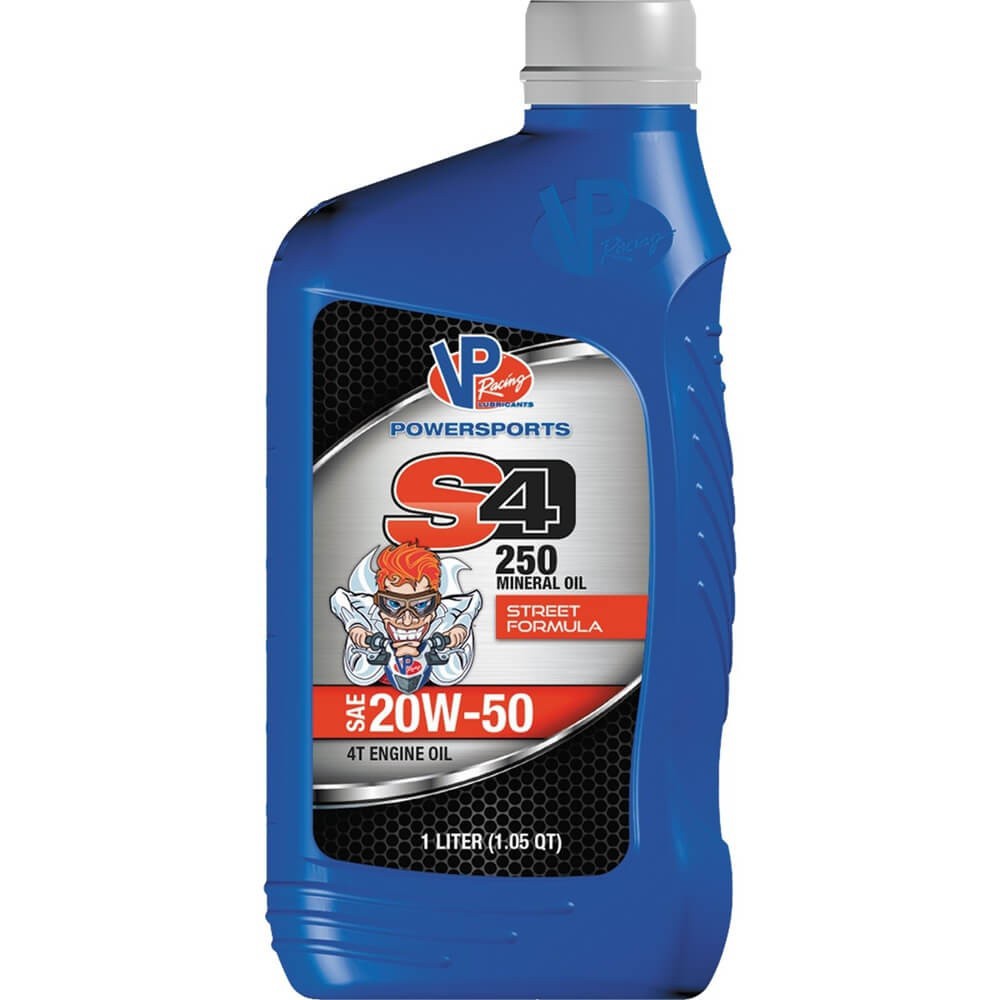 VP Racing S4 250 4T Motor Engine Oil Mineral Street Formula 20W50 1L