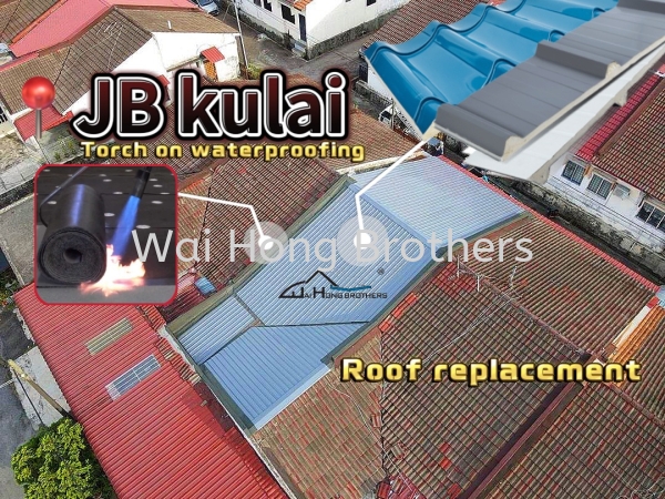JB KULAI PU METAL DECKING ROOF AND TORCH-ON FIRE WALL JOHOR ROOF AND WATERPROOFING PROFILE Selangor, Malaysia, Johor Bahru (JB), Kuala Lumpur (KL), Perak, Penang Services, Contractor, Specialist | Wai Hong Brothers Sdn Bhd