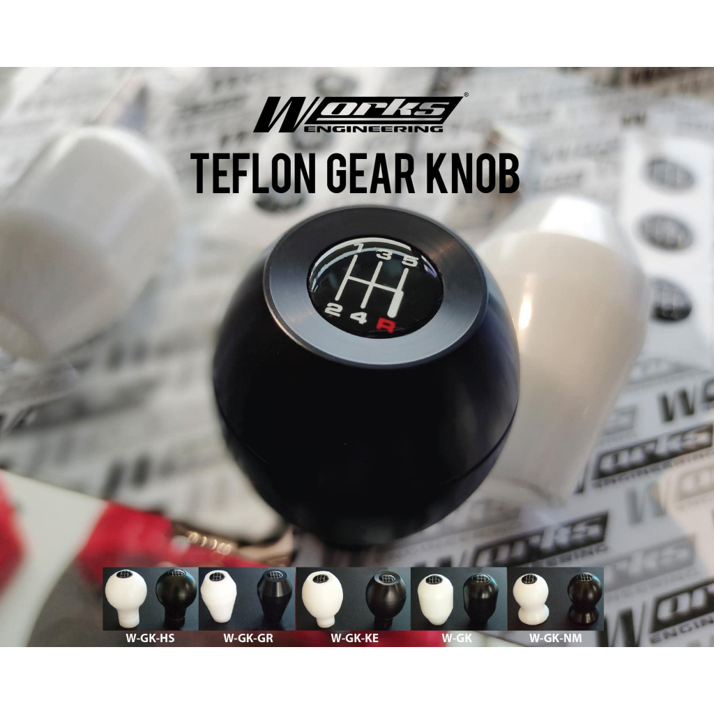 Works Engineering Universal Teflon Gear Knob (MANUAL)