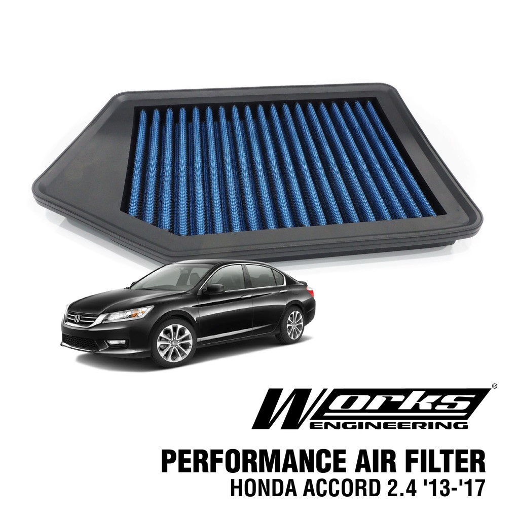 WORKS ENGINEERING AIR FILTER FOR HONDA ACCORD T2A T2M 2.4 2013-2017 (17220-5A2-A00)