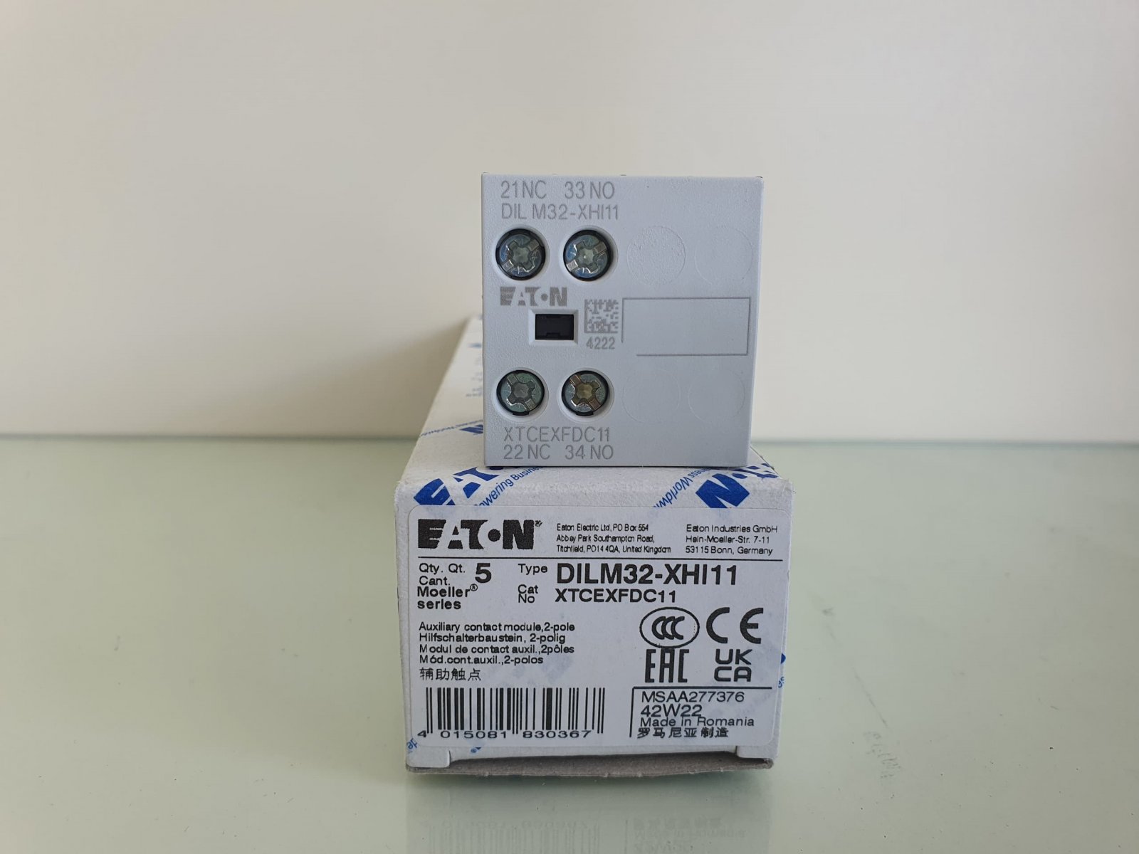 Eaton DILM32-XHI11 auxiliary contact