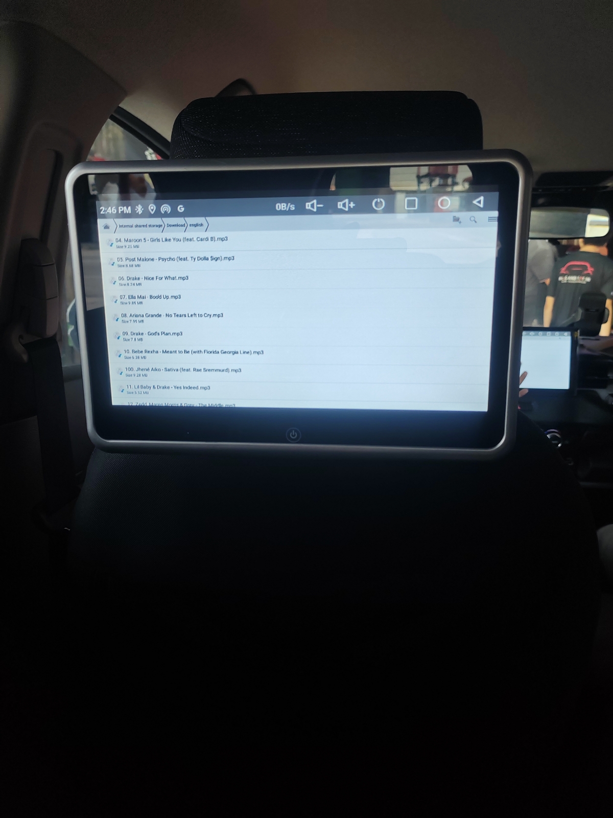 headrest monitor 10inch