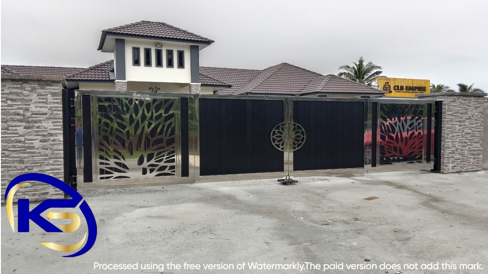 Trackless Folding Gate (Laser Cutting) Jalan Perdana 4, Indah Perdana, Banting, Selangor