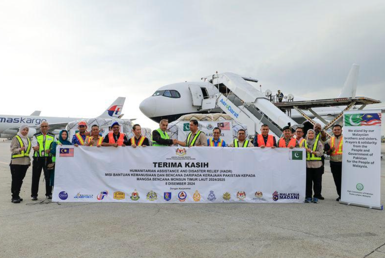 Malaysia receives flood aid from Pakistan