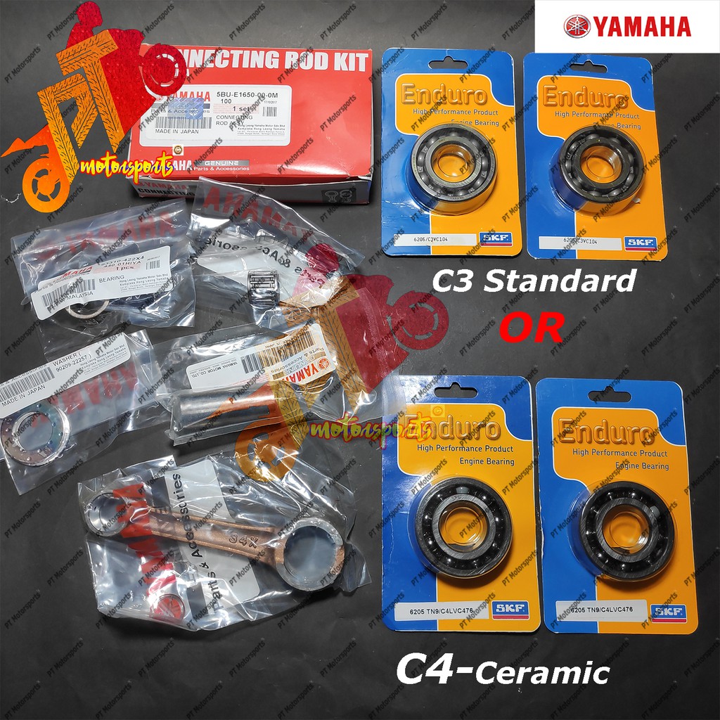 100% Original Yamaha 125ZR Connecting Rod Original HLY Japan Crankshaft Bearing Endoru SKF Original /Ceramic