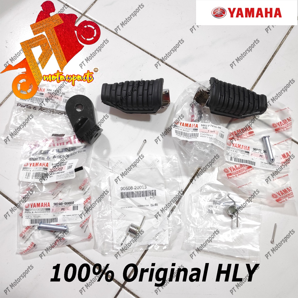 Yamaha 125ZR 125Z Front Footrest Original Complete Set HLY 100% Original
