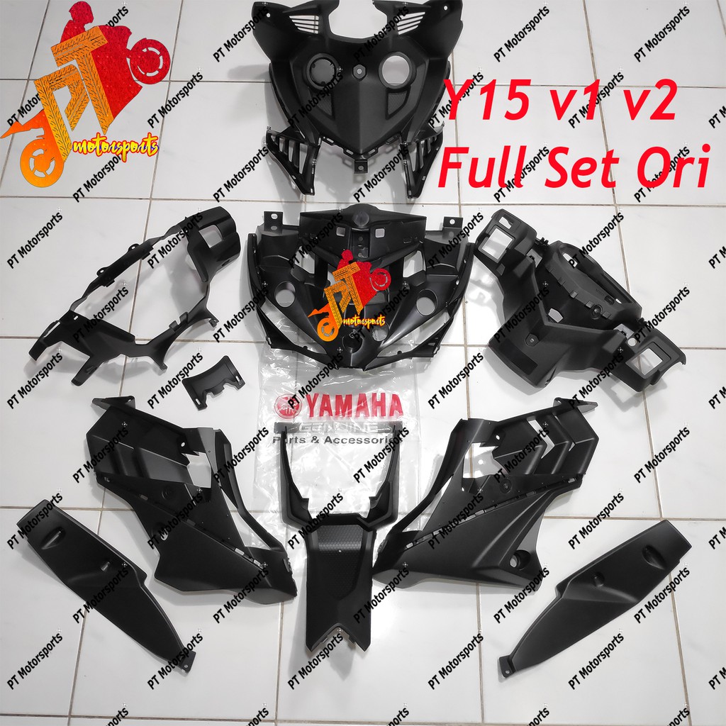 100% HLY Yamaha Ysuku Inner Hitam Y15 Y15ZR V1 V2 Inner Full Set 10pcs Original HLY 100% dan OEM