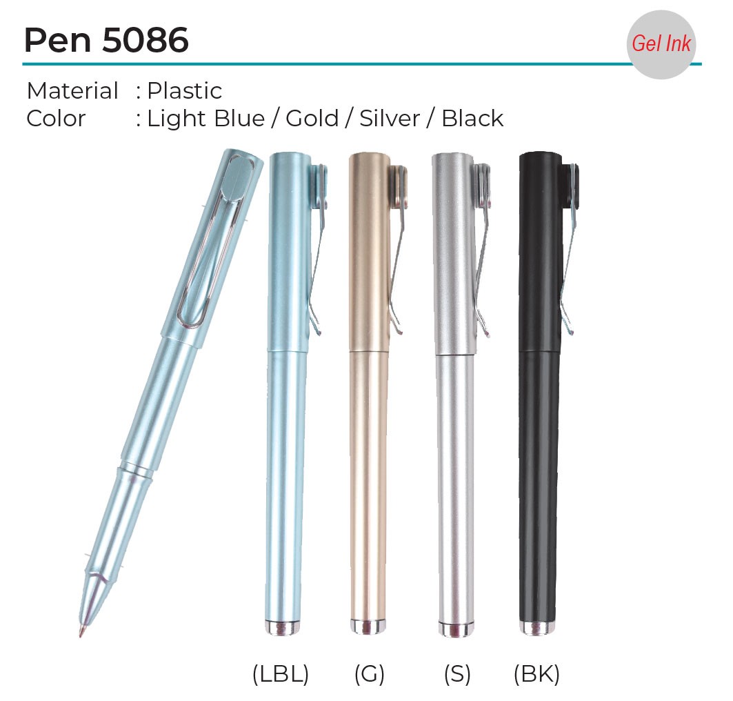 Plastic Gel Ink Pen 5086