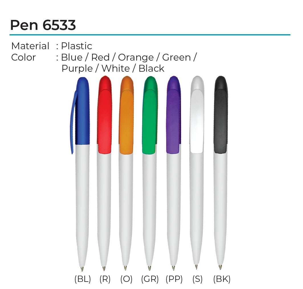Plastic Ball Pen 6533