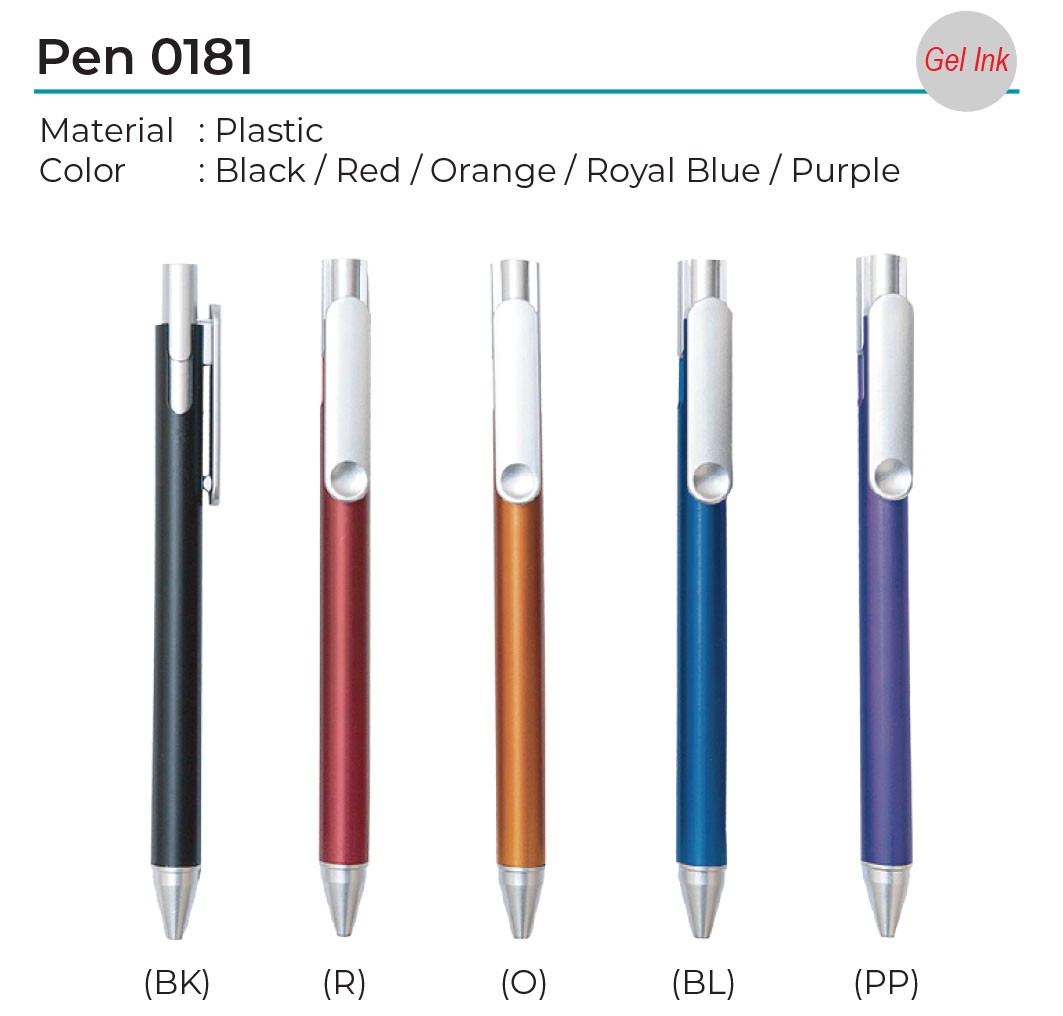 Plastic Gel Ink Pen 0181