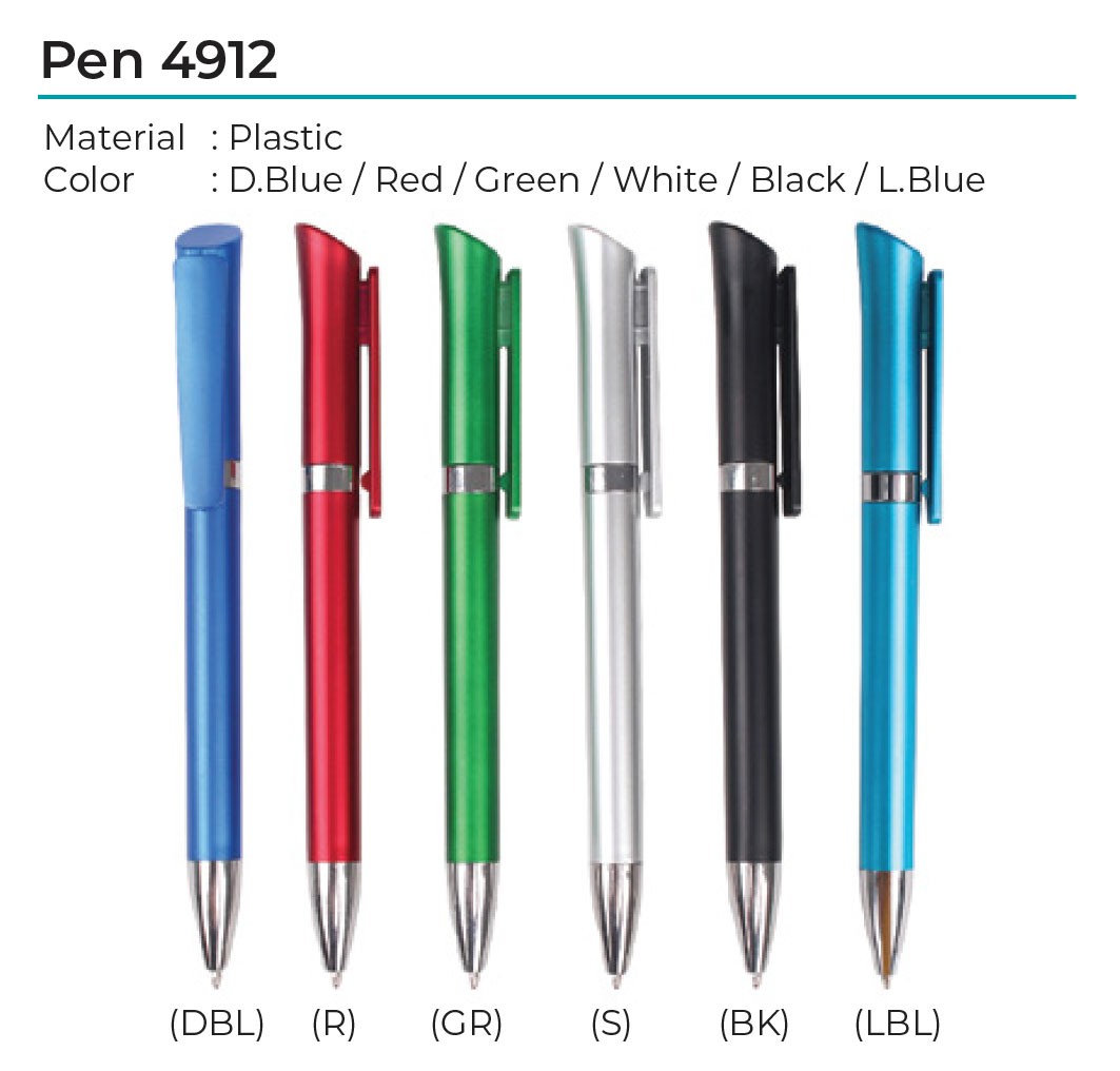 Plastic Ball Pen 4912
