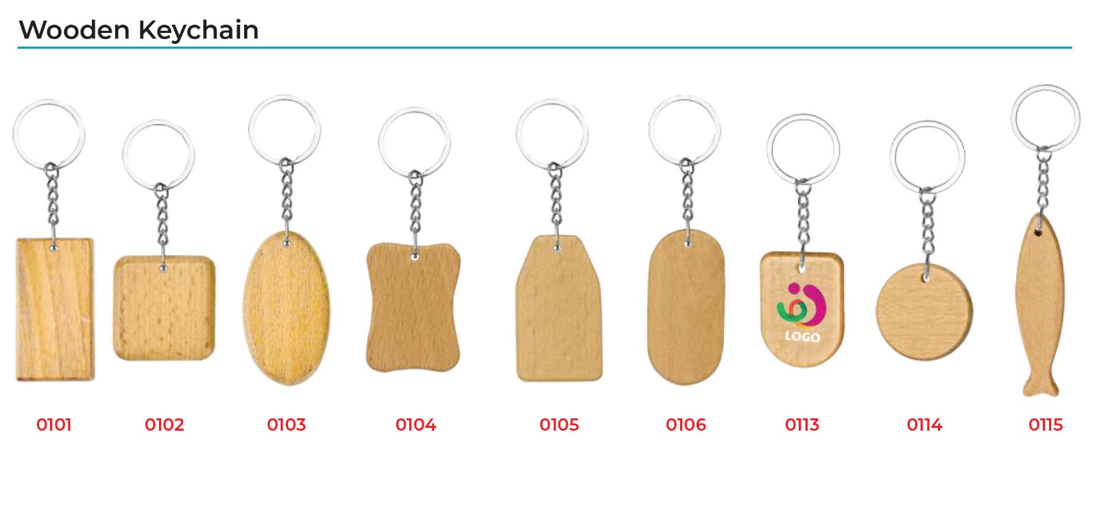 Wooden Keychain