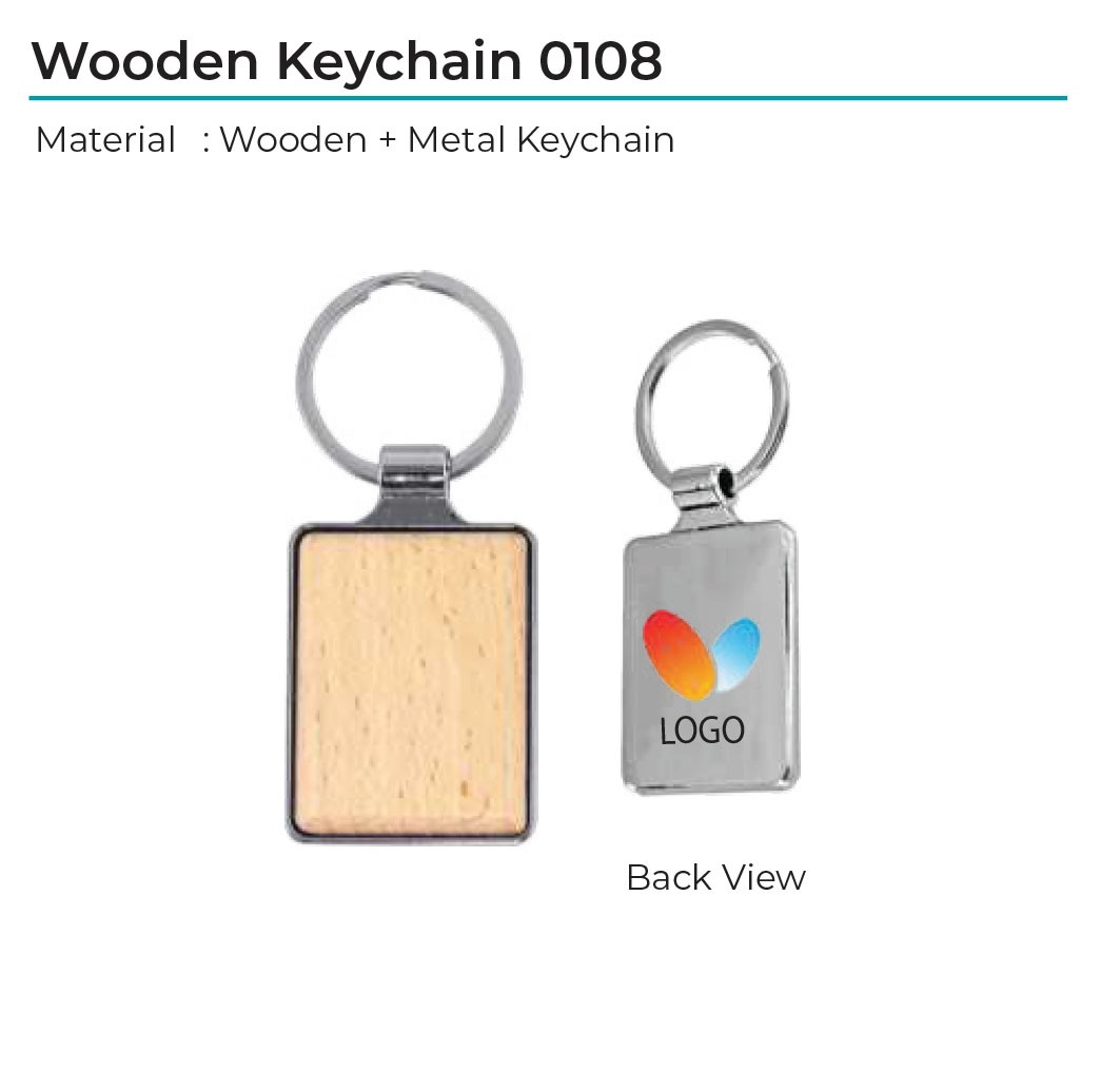 Wooden Keychain 0108