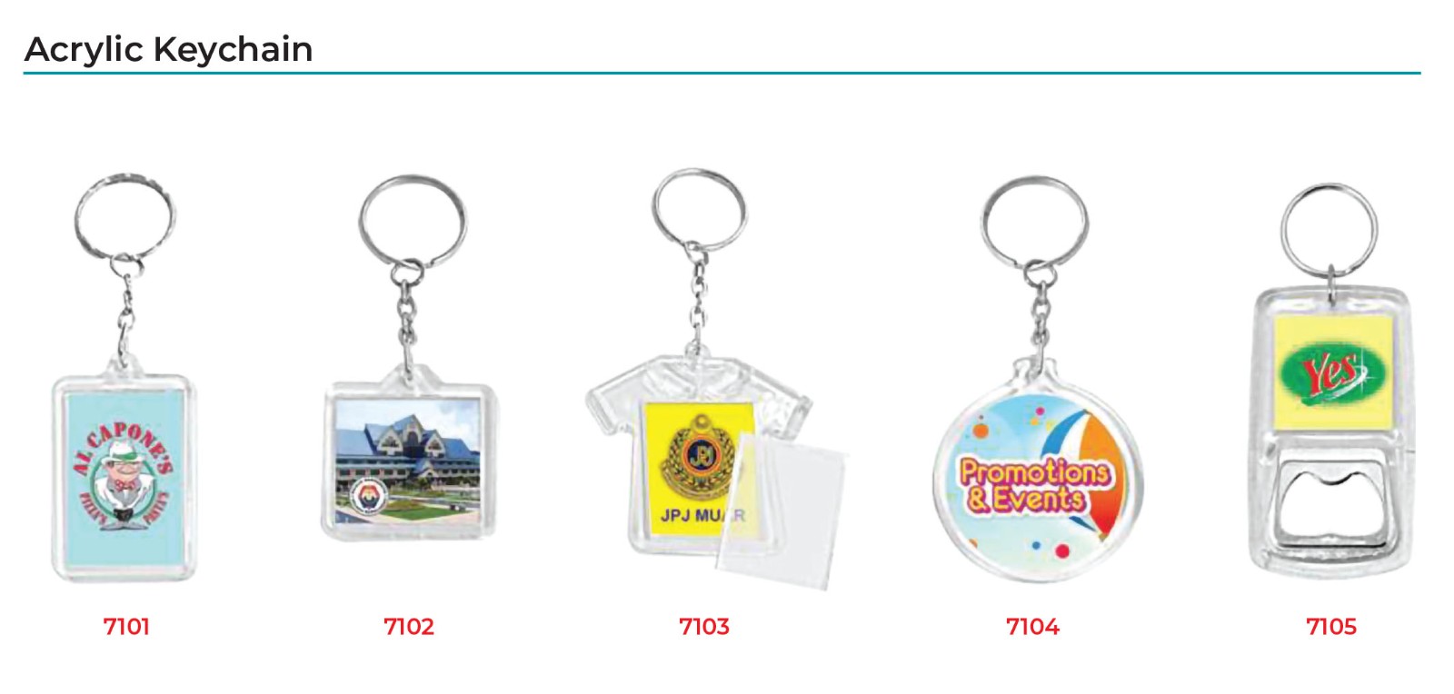 Acrylic Keychain
