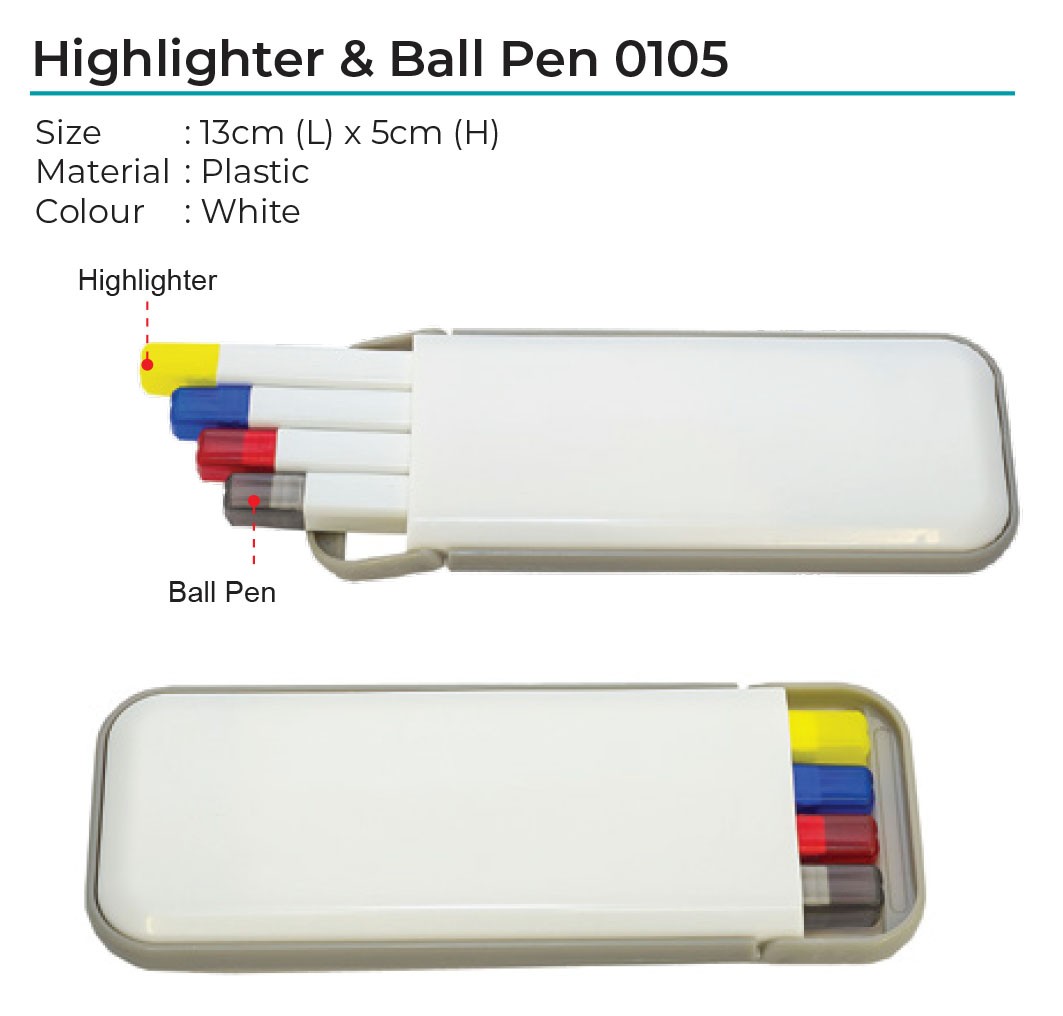 Highlighter & Ball Pen 0105