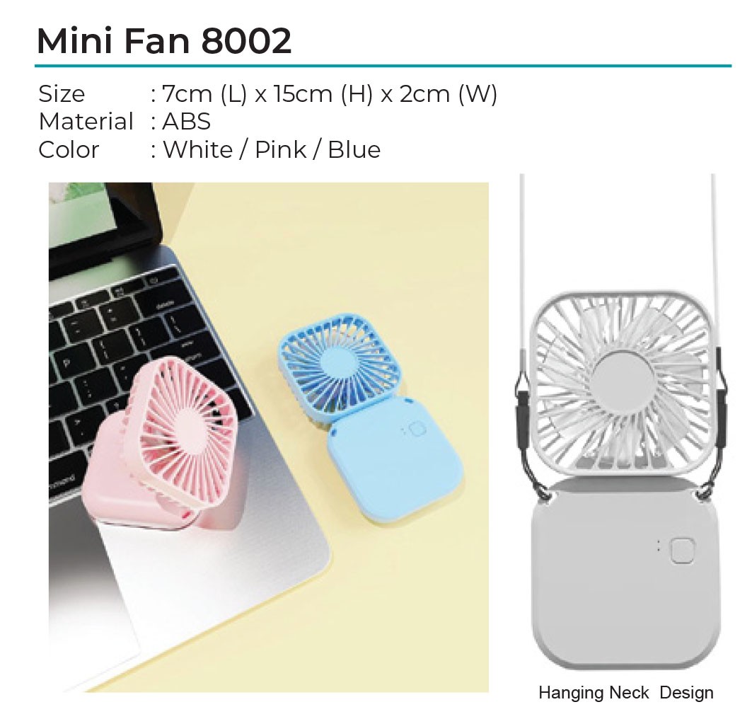 Portable Rechargeable Handheld Fan 8002