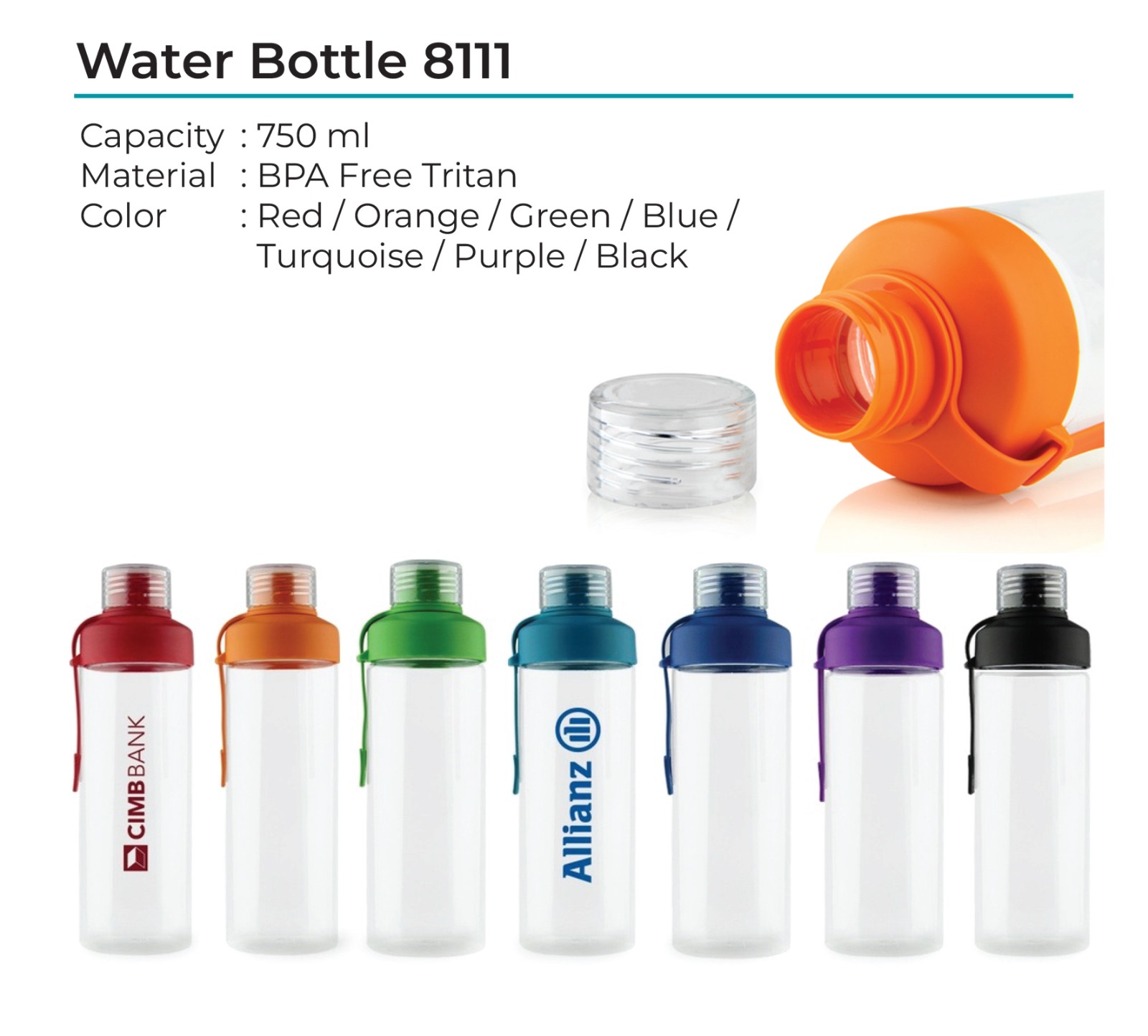 Tritan Water Bottle 8111 (WSL)
