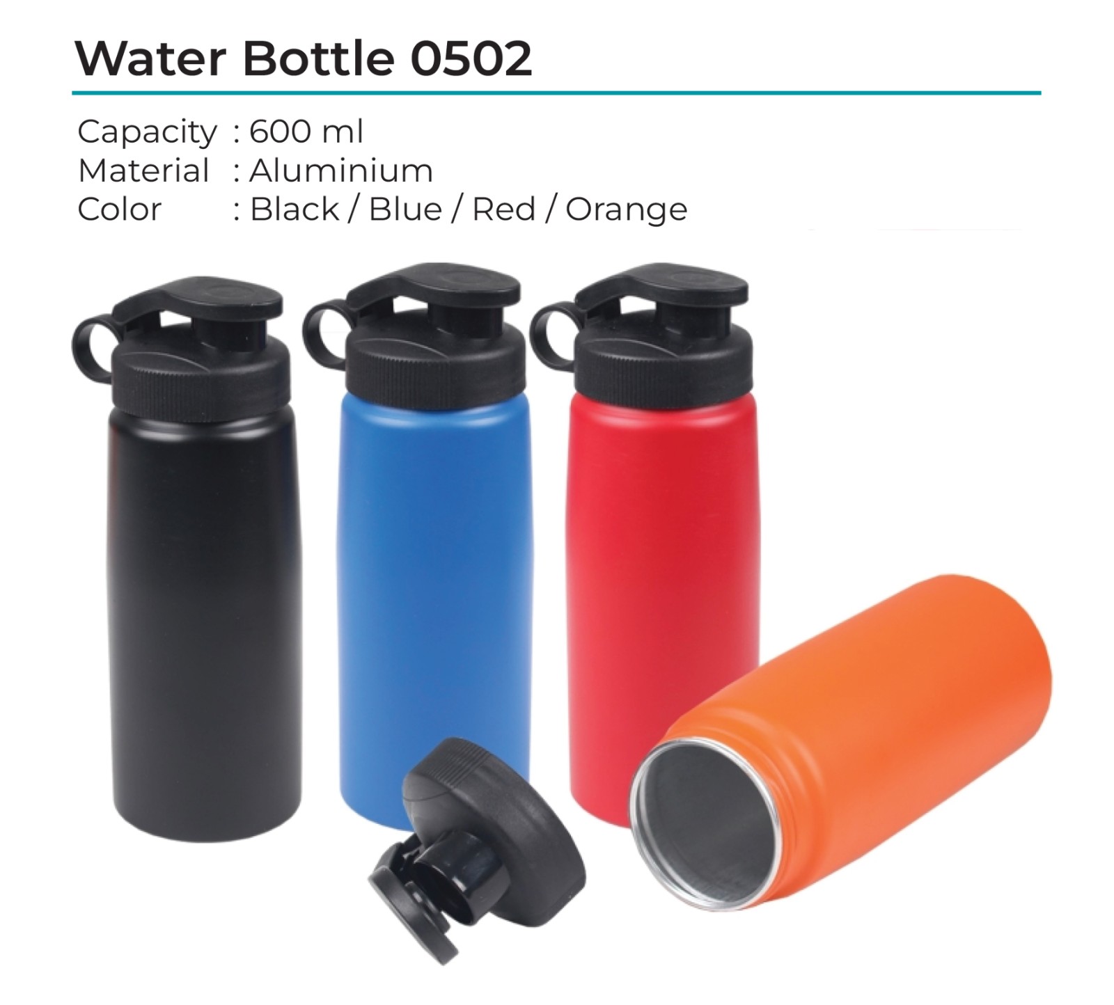 Aluminium Sports Bottle 0502