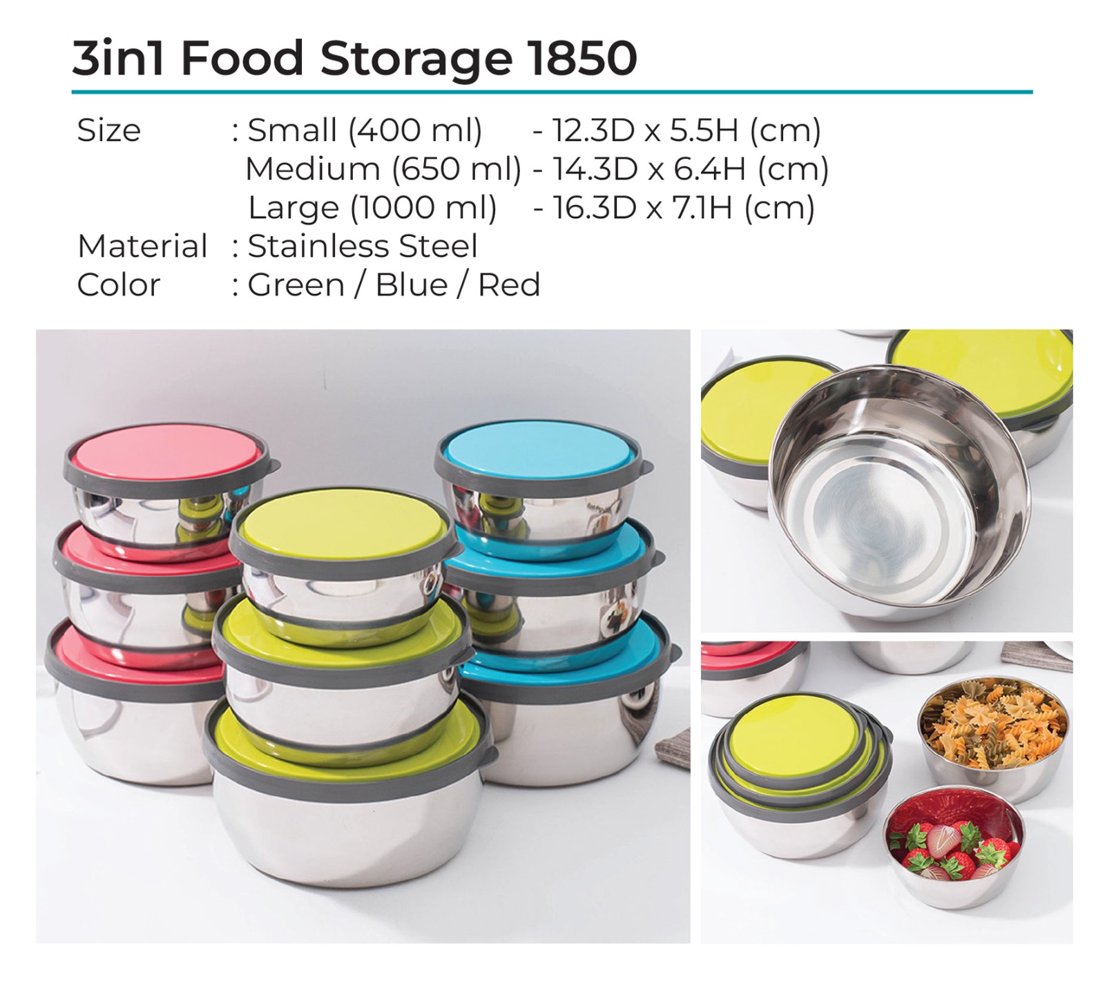 3in1 Food Storage 1850