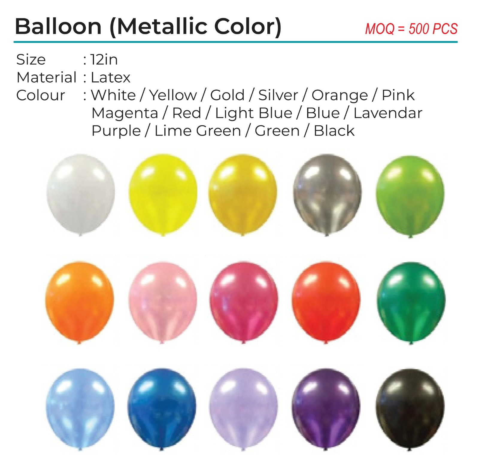 Ballon (Metallic Color)