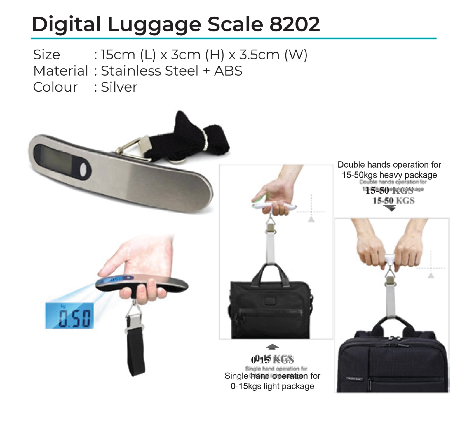 Digital Luggage Scale 8202