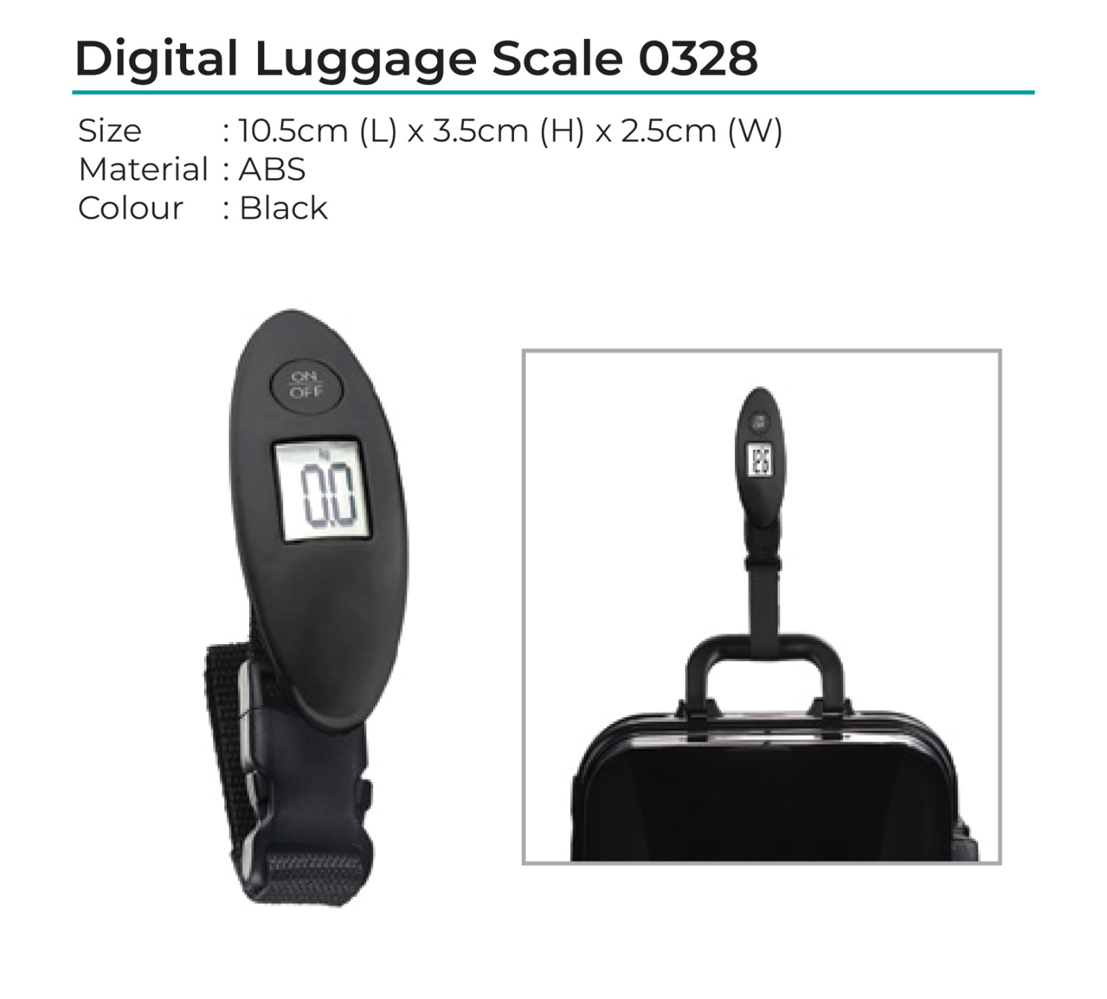 Digital Luggage Scale 0328