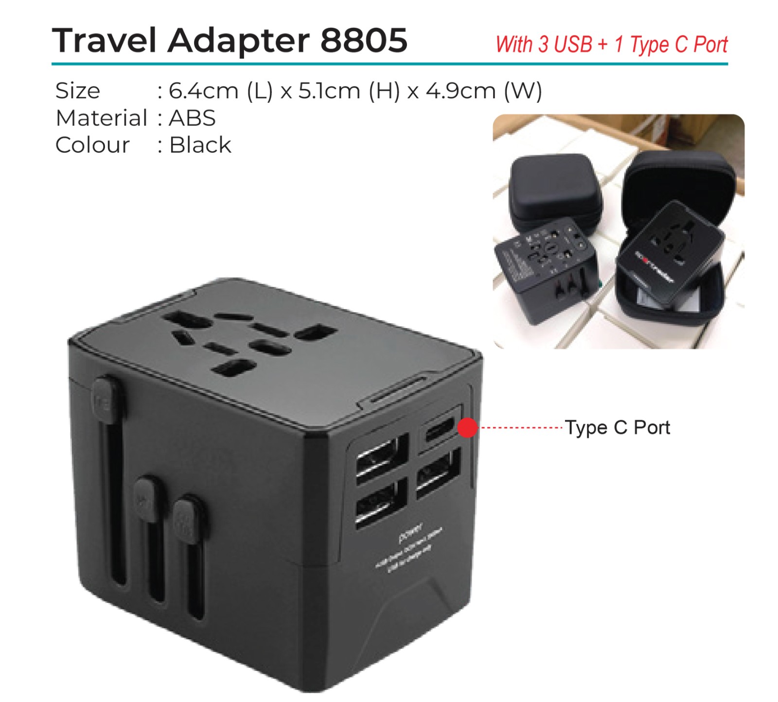 Travel Adapter 8805