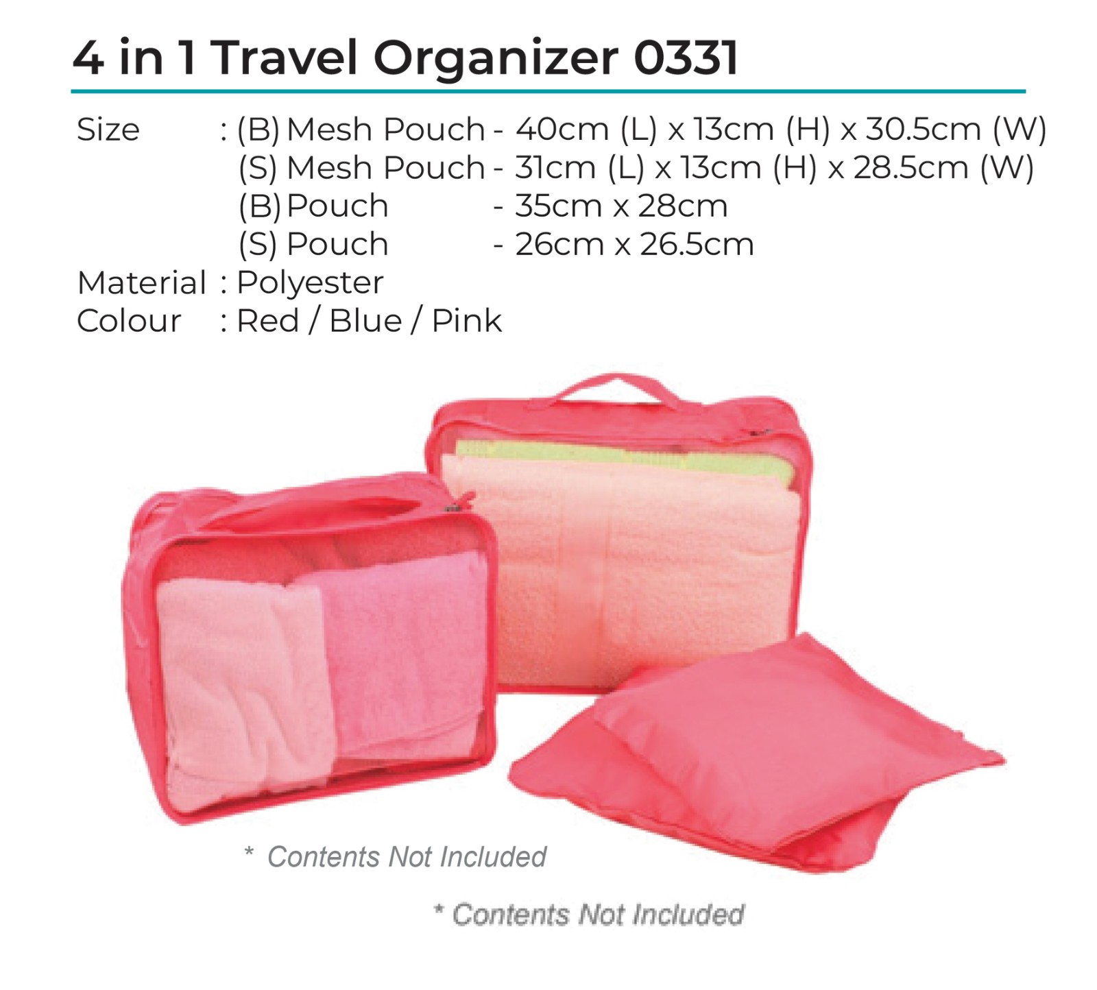 4 in 1 Travel Organizer 0331