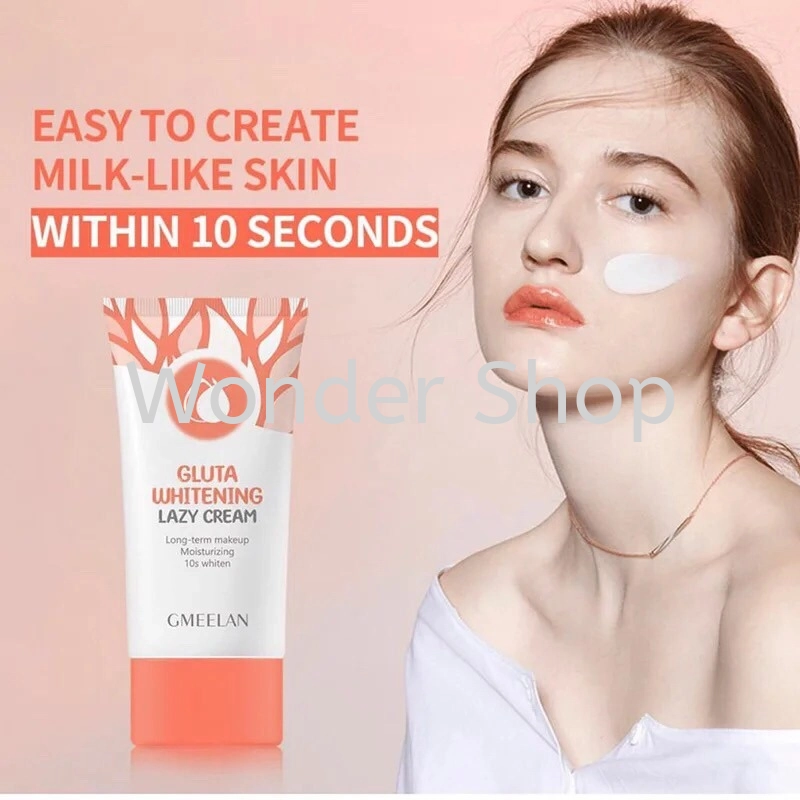 glutathione lazy cream 4pcs. GMEELAN Gluta Whitening Moisturizing Long-term Makeup 10S 30g WHITENING LAZY CREAM