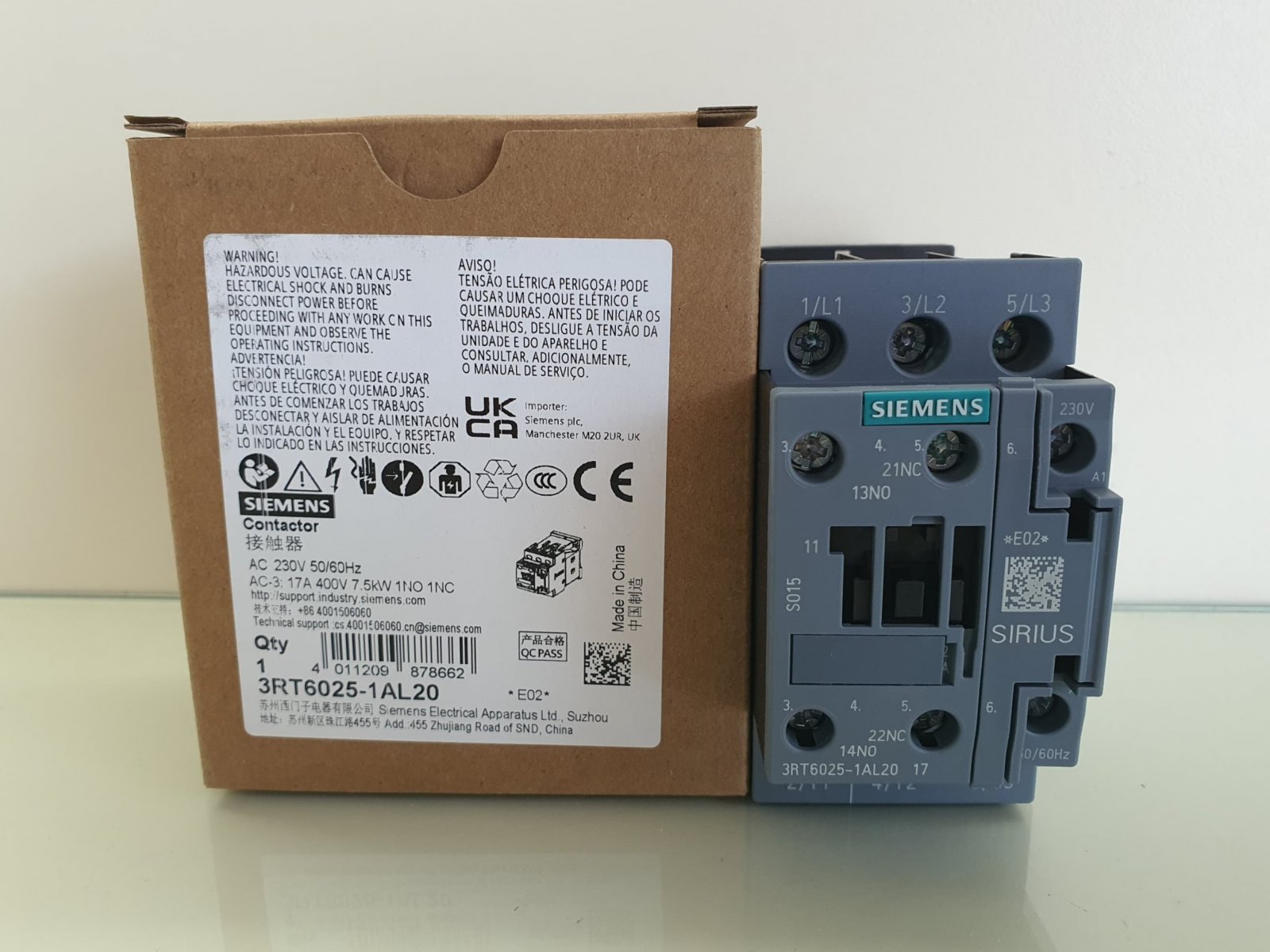 Siemens 3RT6025-1AL20 Contactor Malaysia