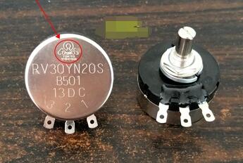 RV30YN 20S B501 500R 3W SINGLE TURN CARBON POTENTIOMETER(ADJUSTABLE RESISTORS)