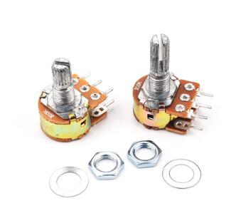 WH148 B50K DUAL GANG POTENTIOMETER(ADJUSTABLE RESISTORS) HANDLE LENGTH 20MM 6PIN(10PCS)