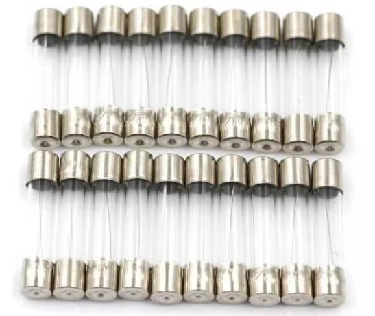 5*20MM 6A 250V FAST BLOW GLASS FUSES (100PCS)