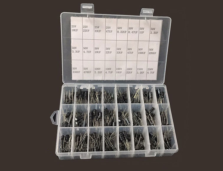 DIP Aluminum Electrolytic Capacitor Package, 24 kinds each 10pcs Total 240pcs