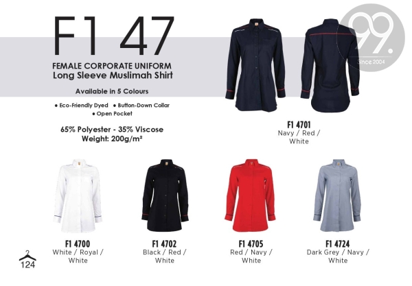F1 Shirt Series 47 Corporate Shirt & F1 Shirt Apparel Ready Make Products Selangor, Malaysia, Kuala Lumpur (KL), Kajang Uniform, Manufacturer, Supplier, Supply | 99 Uniform Factory Sdn Bhd