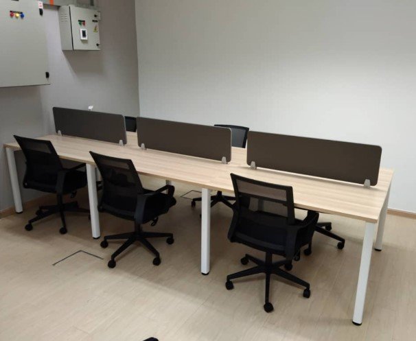 Office Furniture Jeli | Office Workstation Jeli | Office Workstation Table Cluster Of 6 Seater | Off