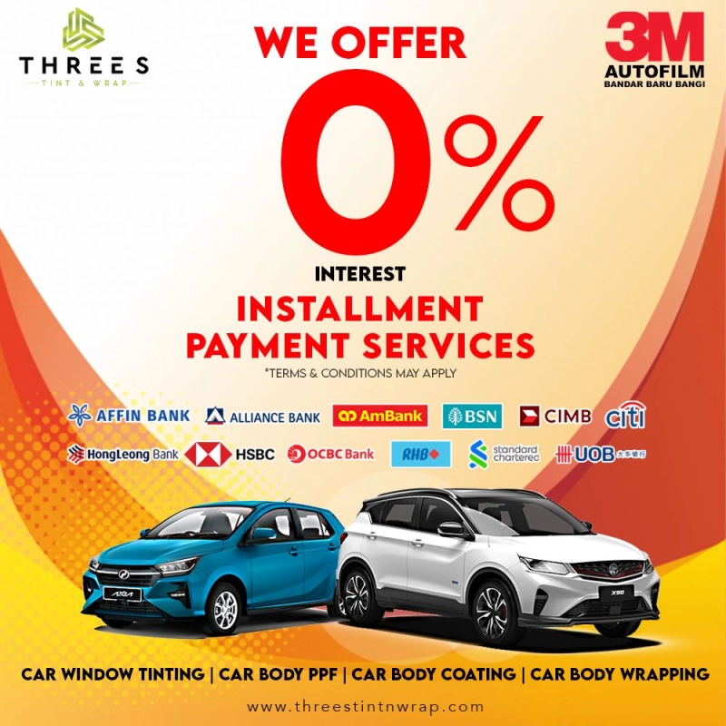 Get Your Car Customized Today with 0% Interest Installment Plans!